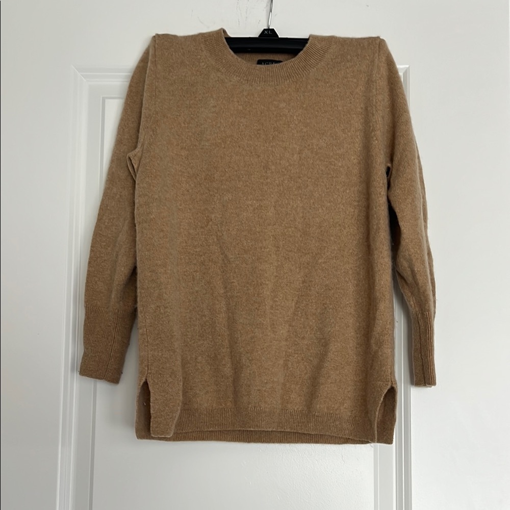 Women's Tan 100% Cashmere Sweater